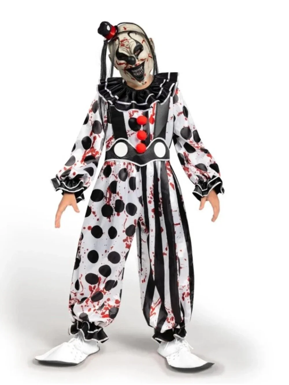 Spooktacular Creations Killer Clown Costume Size Small 5/7